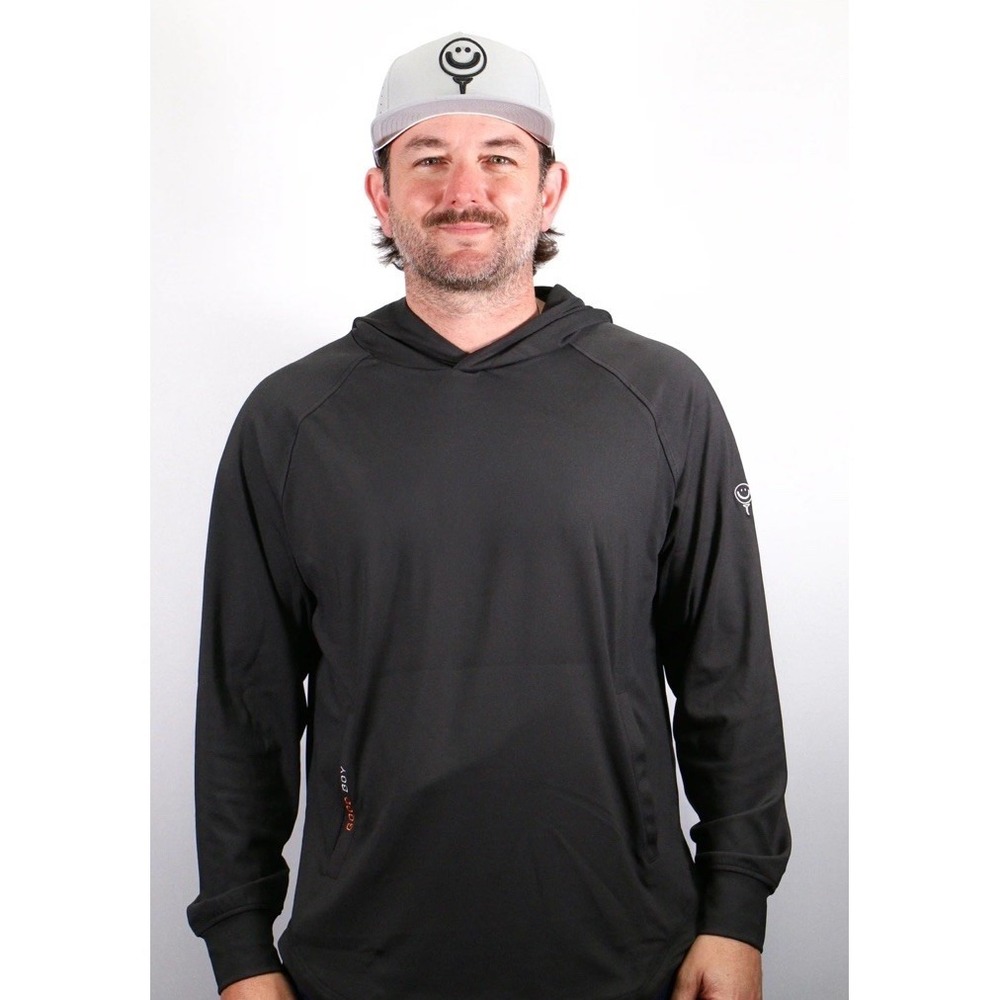 Good Boy Golf Range Sesh Black Hoodie Men's XL Pullover Sweatshirt  Versatile